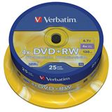 Verbatim DVD+RW 4.7 GB 25er Spindel (43489)