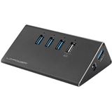 LC-Power USB3.0 HUB LC-HUB-ALU-2B-4 4-Port Schwarz retail