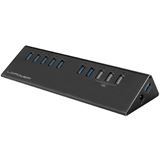LC-Power USB3.0 HUB LC-HUB-ALU-2B-10 10-Port Schwarz retail LC-Power USB3.0 HUB LC-HUB-ALU-2B-10 10-Port Schwarz retail