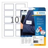 Herma Namensetiketten 80 x 50 mm, Acetat-Seide, blauer Rand Herma Namensetiketten 80 x 50 mm, Acetat-Seide, blauer Rand