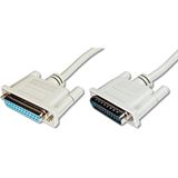 Digitus Datatransfer Verl&auml;ngerungskabel, D-Sub25/S 5m