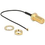 (&euro;89,00*/1m) 0.10m Delock Adapterkabel MHF Stecker auf RP-SMA