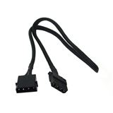 Phobya 4Pin Molex Stromverl&auml;ngerung 60cm - Schwarz