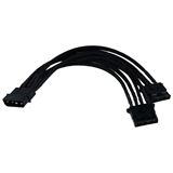 Phobya Y-Kabel 4Pin auf 2x 4Pin Einzel Sleeving 20cm - Schwarz Phobya Y-Kabel 4Pin auf 2x 4Pin Einzel Sleeving 20cm - Schwarz