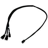 Phobya Y-Kabel 3Pin Molex auf 3x 3Pin Molex 60cm - Schwarz Phobya Y-Kabel 3Pin Molex auf 3x 3Pin Molex 60cm - Schwarz