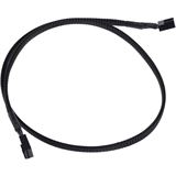 Phobya 4Pin PWM Stecker auf Stecker 60cm - Schwarz