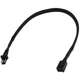 Phobya Verl&auml;ngerung 3Pin Molex 30cm - Schwarz