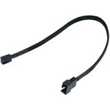 Phobya Adapter 4Pin PWM (Buchse) auf 3Pin (Stecker) 30cm - Schwarz Phobya Adapter 4Pin PWM (Buchse) auf 3Pin (Stecker) 30cm - Schwarz