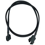 Phobya 4Pin PWM Verl&auml;ngerung 90cm - Schwarz