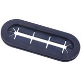 Phobya Kabel Gummidurchf&uuml;hrung oval - schwarz