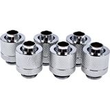 Alphacool Eiszapfen 13/10mm Anschraubt&uuml;lle G1/4 - Chrome Sixpack