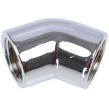 Alphacool HF L-Verbinder 45&deg; G1/4 IG auf G1/4 IG - Chrome