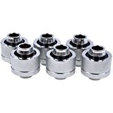 Alphacool Eiszapfen 19/13mm Anschraubt&uuml;lle G1/4 - Chrome Sixpack