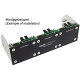 Aquacomputer Einbaublende für poweradjust 2/3 und farbwerk, Aquacomputer Einbaublende für poweradjust 2/3 und farbwerk,