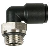 Aquatuning 10mm G1/4 Steckanschluss 90&deg; drehbar schwarz