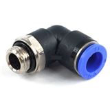 Aquatuning 10mm G1/4 Steckanschluss 90&deg; drehbar - blau