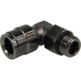 Aquatuning 10mm G1/4 Steckanschluss 90° drehbar- komplett black Aquatuning 10mm G1/4 Steckanschluss 90° drehbar- komplett black