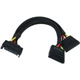 Phobya SATA Strom Y-Kabel SATA Buchse an 2x SATA Stecker 15cm -