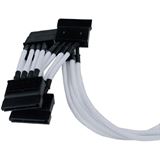 Phobya Multi SATA Strom Anschlusskabel (4x) - einzeln gesleevt - Phobya Multi SATA Strom Anschlusskabel (4x) - einzeln gesleevt -