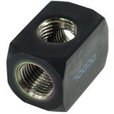 Alphacool HF Anschlussterminal TEE T-Stück Rund G1/4 - Deep Black Alphacool HF Anschlussterminal TEE T-Stück Rund G1/4 - Deep Black