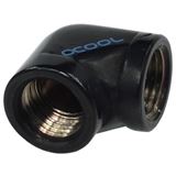 Alphacool HF L-Verbinder G1/4 IG auf G1/4 IG - Deep Black