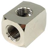 Aquatuning Anschlussoption Messing TEE T-St&uuml;ck G1/4" MSV