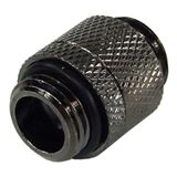 Phobya Doppelnippel G1/4 AG auf G1/4 AG drehbar - black nickel Phobya Doppelnippel G1/4 AG auf G1/4 AG drehbar - black nickel