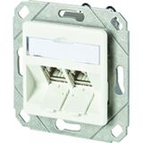 BTR Anschlussdose Cat6A UP 2xRJ45 Kanaleinb RAL9010 rws Schneidklemm BTR Anschlussdose Cat6A UP 2xRJ45 Kanaleinb RAL9010 rws Schneidklemm