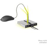 CHERRY Xtrfy B1 Maus Bungee mit LED und USB-Hub silber