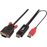 (&euro;28,90*/1m) 1.00m Lindy HDMI Adapterkabel aktiv HDMI-Stecker