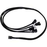Phobya Y-Kabel 4Pin PWM auf 4x 4Pin PWM 60cm - Schwarz