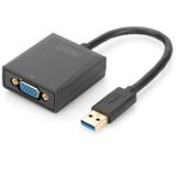 Digitus USB 3.0 - VGA Grafikadapter, USB auf VGA, schwarz