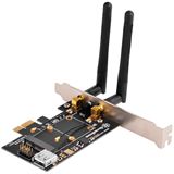 Silverstone SST-ECWA2-LITE Mini-PCIe ui PCIe-1x Adapterkarte Silverstone SST-ECWA2-LITE Mini-PCIe ui PCIe-1x Adapterkarte
