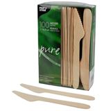 Papstar Holz-Messer "pure", L&auml;nge: 165 mm