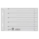 Leitz Trennblätter, DIN A5 quer, Kraftkarton 200 g/qm, grau Leitz Trennblätter, DIN A5 quer, Kraftkarton 200 g/qm, grau