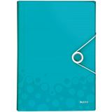 Leitz Projektmappe WOW, A4, PP, 6 F&auml;cher, eisblau