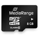 8 GB MediaRange microSDHC Class 10 Retail inkl. Adapter auf SD 8 GB MediaRange microSDHC Class 10 Retail inkl. Adapter auf SD
