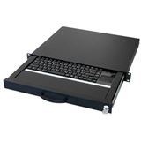 Aixcase 48.3cm Tastaturschublade 1HE US USB Touchp. schwarz