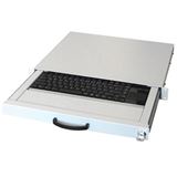 Aixcase 48.3cm Tastaturschublade 1HE US USB Touchp. beige