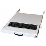 Aixcase 48.3cm Tastaturschublade 1HE DE PS2&USB Trackb.beige