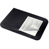 LEITZ Schreibunterlage Soft-Touch, 530 x 400 mm, schwarz transparente LEITZ Schreibunterlage Soft-Touch, 530 x 400 mm, schwarz transparente