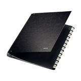 LEITZ Pultordner, A4, 1-12, 12 F&auml;cher, Hartpappe, schwarz