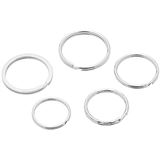 WEDO Metall-Schl&uuml;sselringe, im Beutel