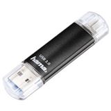 128 GB Hama FlashPen Laeta Twin schwarz USB 3.0 und microUSB 128 GB Hama FlashPen Laeta Twin schwarz USB 3.0 und microUSB