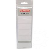 Herlitz Ordnerr&uuml;cken-Etikett maX.file, 60 x 190 mm, wei&szlig;