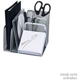 WEDO Utensilienständer Office, 4 Fächer, Drahtmetall, silber WEDO Utensilienständer Office, 4 Fächer, Drahtmetall, silber