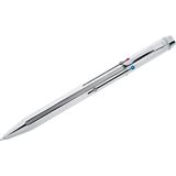 WEDO Vierfarb-Kugelschreiber mit Schiebemechanik, chrom