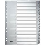 Leitz Kunststoff-Register, Zahlen, A4 Überbreite, 1-31, grau Leitz Kunststoff-Register, Zahlen, A4 Überbreite, 1-31, grau