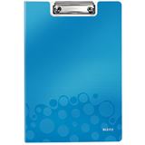 Leitz Klemmbrett-Mappe WOW, DIN A4, Polyfoam, blau-metallic Leitz Klemmbrett-Mappe WOW, DIN A4, Polyfoam, blau-metallic