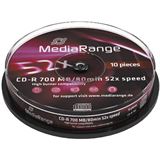 MediaRange CD-R 700MB 52x SP(10) CD-R, Kapazit&auml;t: 700MB